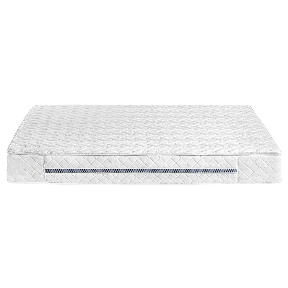 Materasso a molle insacchettate bianco rigido 160 x 200 cm in poliestere con memory foam di raffreddamento con cerniera