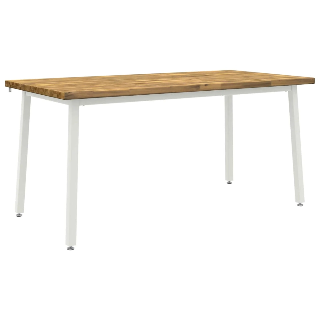 Tavolo da pranzo quadrato 160 x 70 x 75 cm Bianco 3425026
