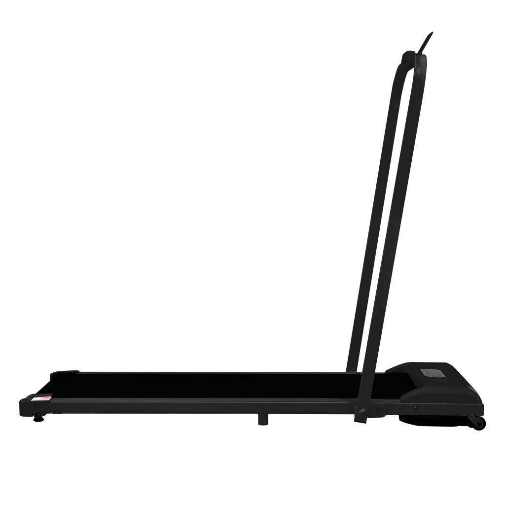 Tapis Roulant 2 in 1 1-6 km/h Nero con Bluetooth, Display LED, Telecomando e Portata 90 kg