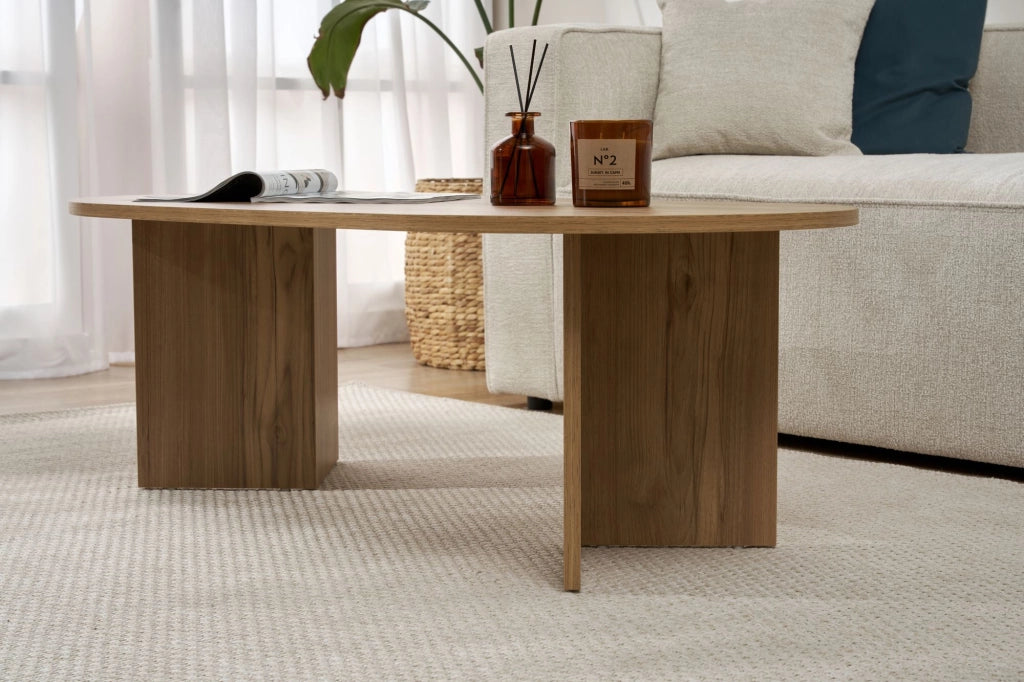 Tavolino da caffè in legno "Sabbia" - 60 x 119 x 40 cm - Rovere