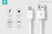 CAVO SERIE S. Type-C USB 2 METRI WHITE