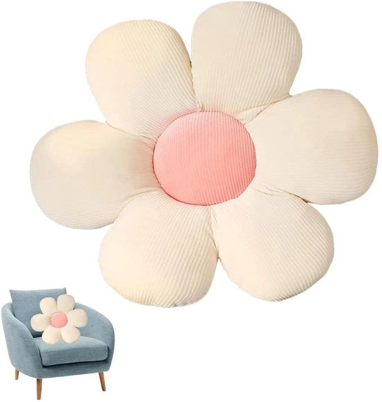 Cuscino per pavimento 40x40 cm - Cuscino a piuma con fiori - Cuscino comodo per sedersi - Cuscino decorativo - Regalo per bambini