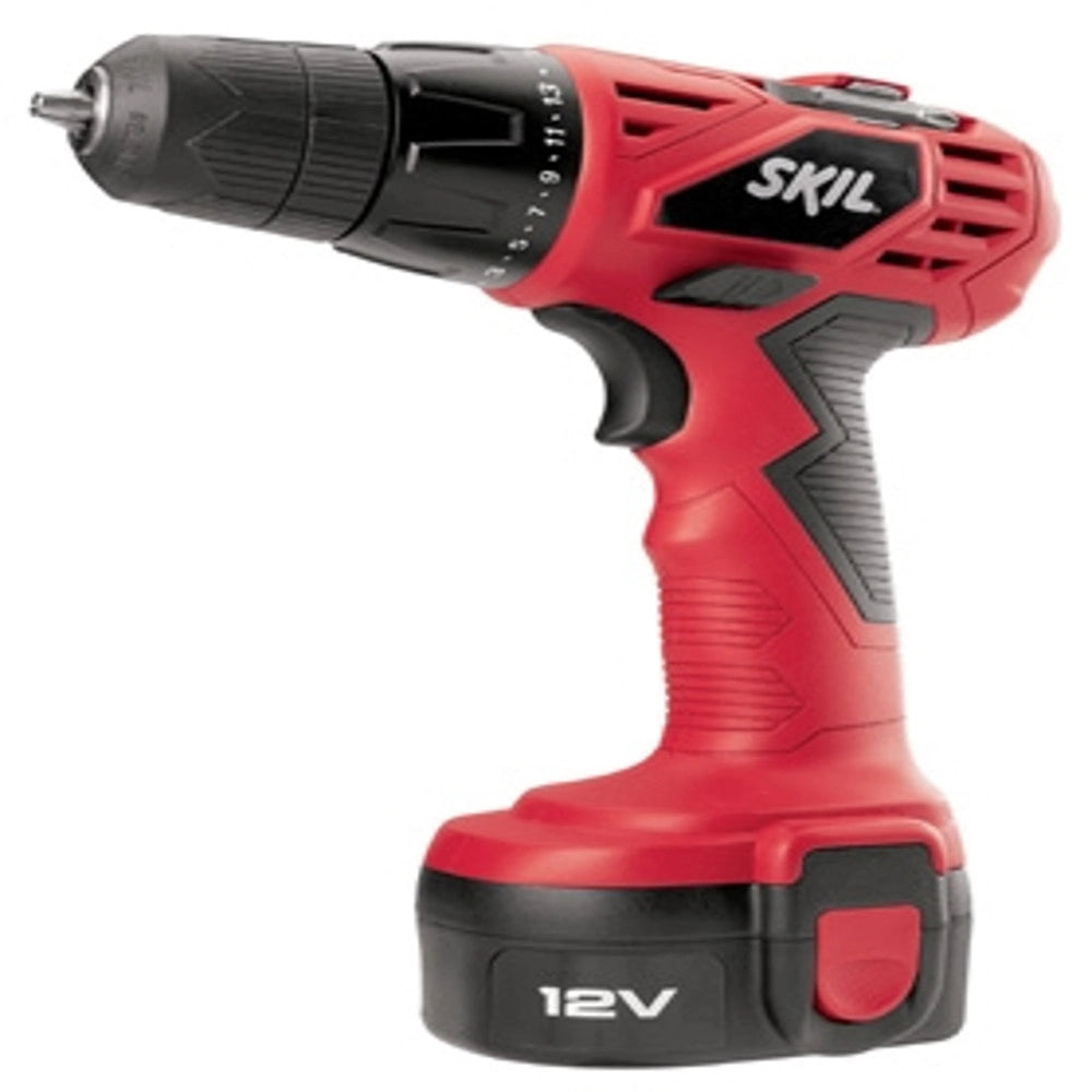 Trade Shop - Trapano Elettrico A Batteria 12v 10mm Cordless Senza Fili Mandarino Autoserrante -