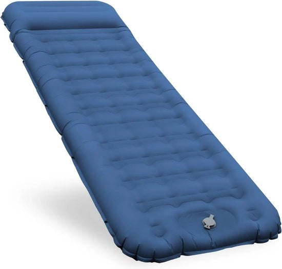 Matras aereo, autoinflante, comodo, 12 cm, gonfiabile, con pompa a pedale e cuscino, impermeabile, matras per campeggio, esterno, lettino leggero per tenda e spiaggia