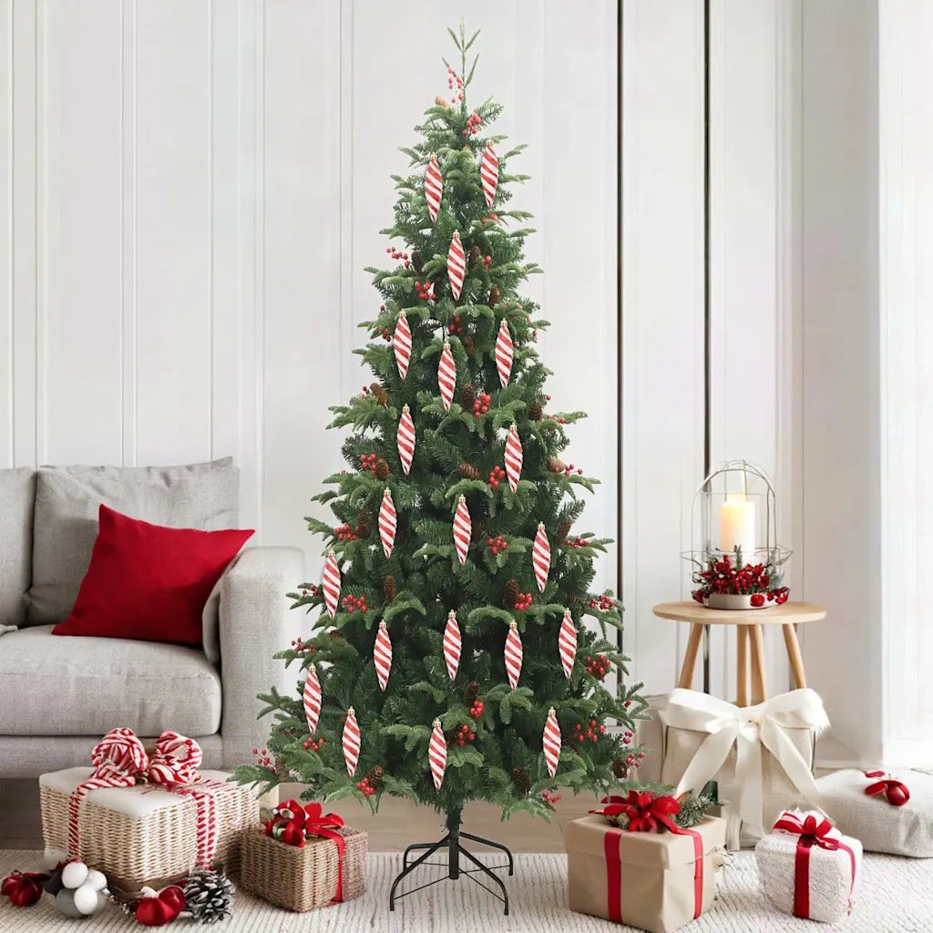 Palla a spirale di Natale 40 pz Rosso Plastica CFW1211120