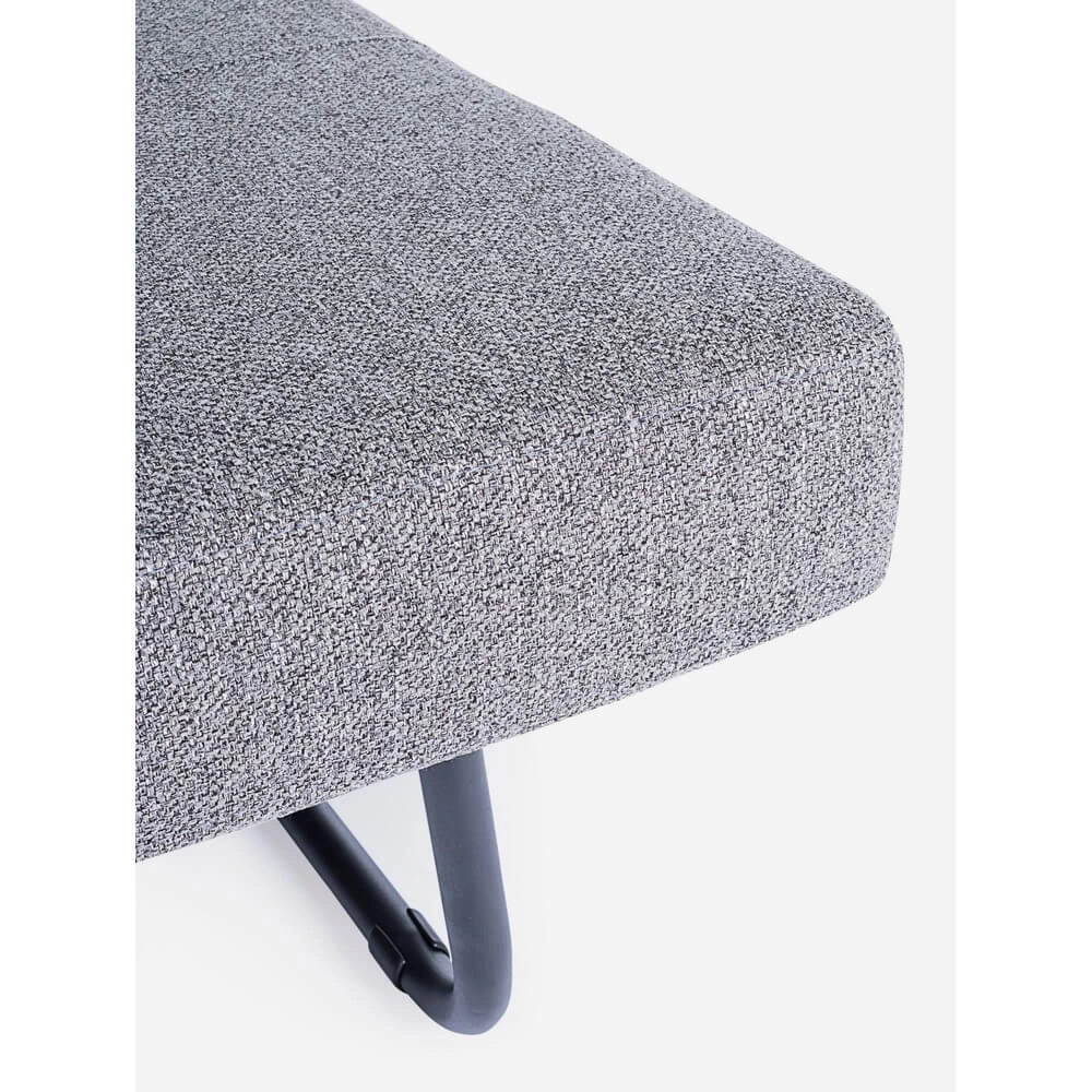 Poltrona Letto Singola in Tessuto con Gambe Effetto Legno - HARRISON