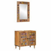 Set di mobili per il bagno Montaggio a parete 2 pcs Naturale