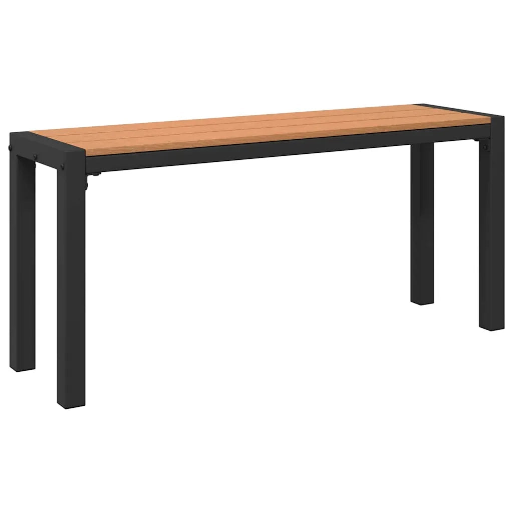 Panchina da giardino Marrone 100 x 28 x 45cm Acciaio 42001772