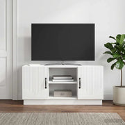 Mobile TV Bianco Lucido 102 x 34,5 x 47 cm Legno ingegnerizzato 895389
