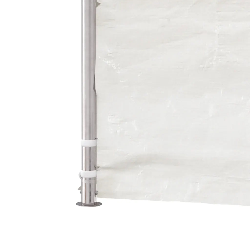 Gazebo con Tetto Bianco 8,92x4,08x3,22 m in Polietilene 3155488