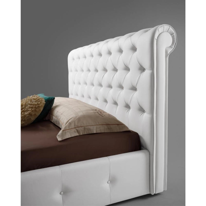 Letto matrimoniale contenitore Peninsula bianco