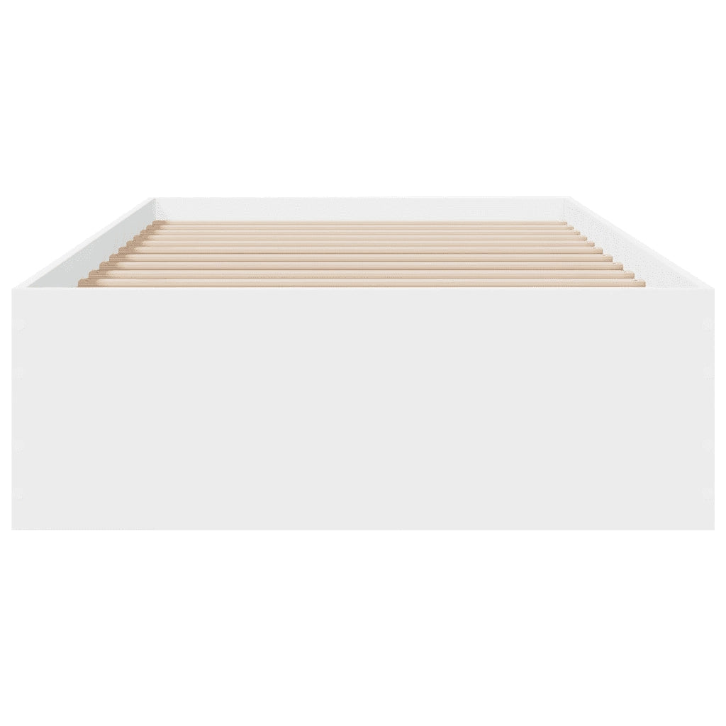 Giroletto con Cassetti Bianco 90x200 cm in Legno Multistrato