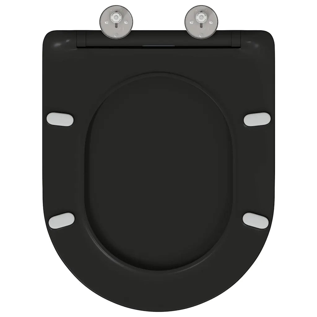 Sedile del WC Nero 47 x 36 x 3,4 cm Duroplast CFW2521492