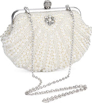 Borsa di Lusso per Donna Piccola Clutch per Cerimonia Matrimonio/Festa/Promozione Box Borse Realizzate con Strass Manufatti a Mano