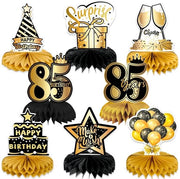 Decorazioni per tavola per il 85° compleanno - centri di tavola a forma di ragnatela d'api - ideali per le feste - 8 pezzi - decorazioni per il compleanno di 85 anni - adatto