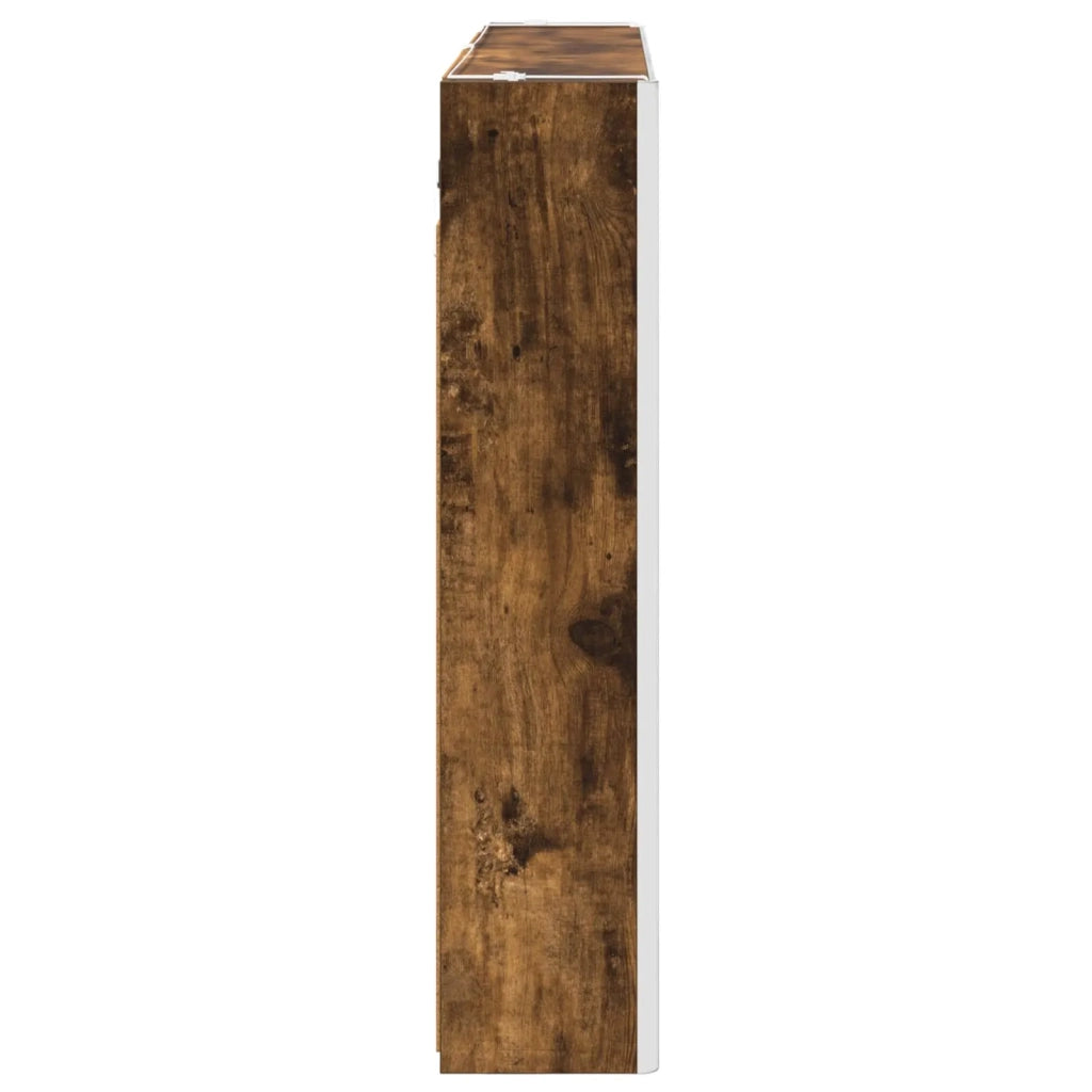 Mobiletto per specchio da bagno Rovere fumé