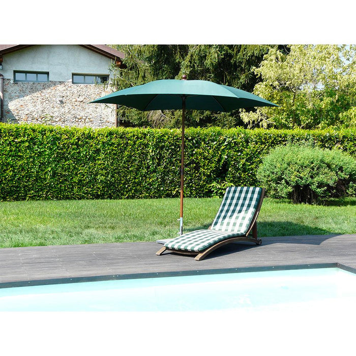 Ombrellone da Giardino Ø2,8 m Palo Ø35 mm in Alluminio Maffei Madera Verde