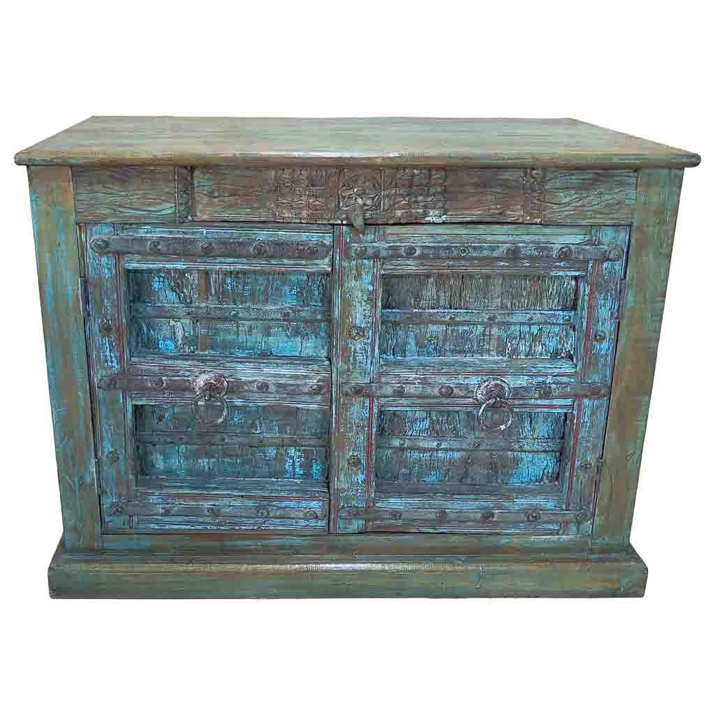 Credenza artigianale in legno 116x49x90h cm
