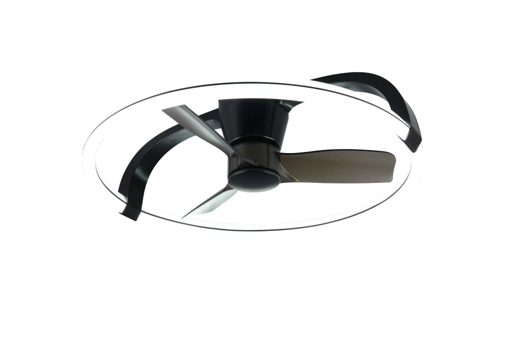 Plafoniera con Ventilatore estate/inverno, nero, D 73 cm Stockholm