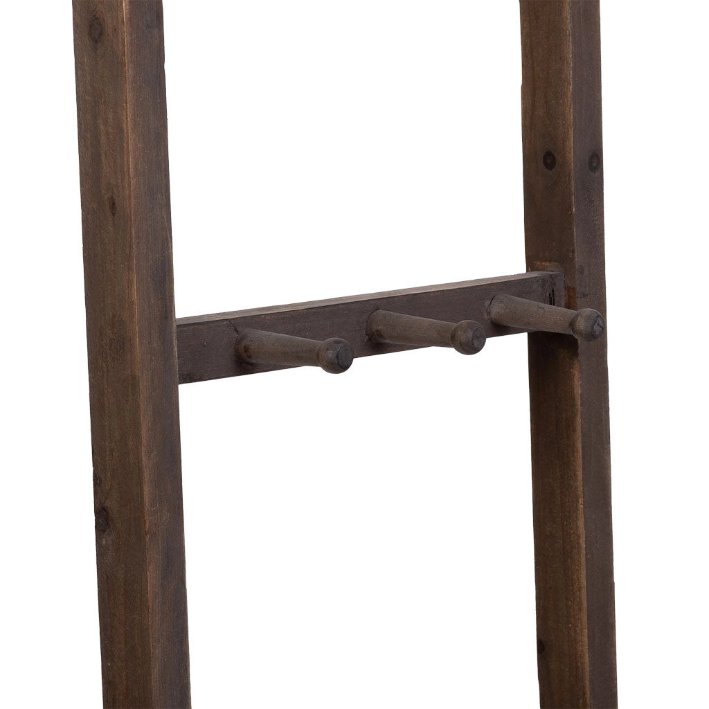 Scaffale a scala in legno 41,5x11,5x160h cm
