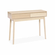 Consolle effetto legno 2 cassetti, 100cm, marrone naturale