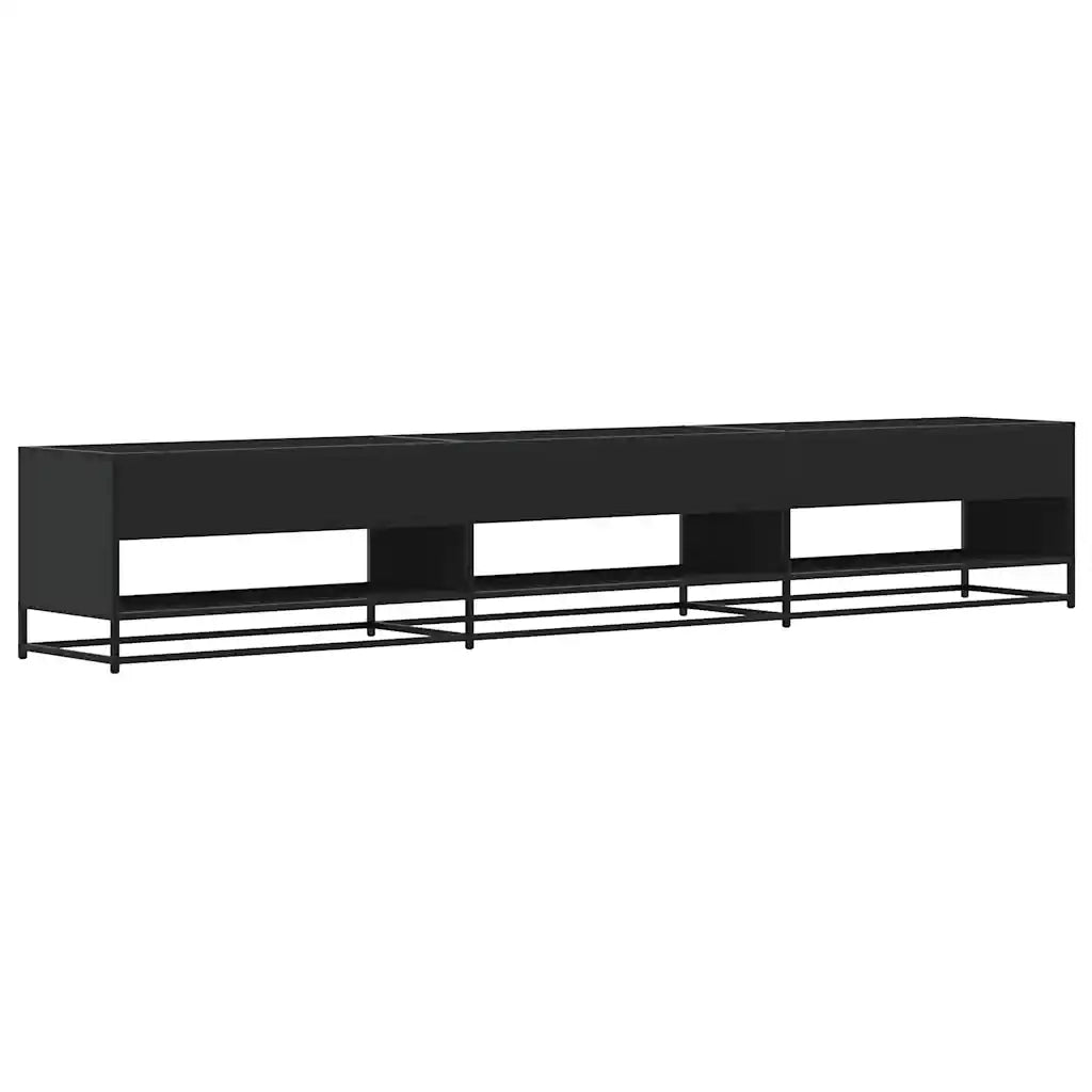 Mobile Porta TV-Mobile per TV-Credenza TV Nero 270x40x46 cm in Truciolato
