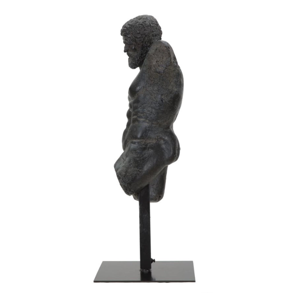 Scultura Museum Man busto maschile in resina effetto pietra