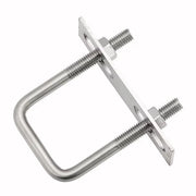 U-bouti in acciaio inossidabile di alta qualità - M8 x 25 x 50 mm - 2 pezzi - con presa sicura