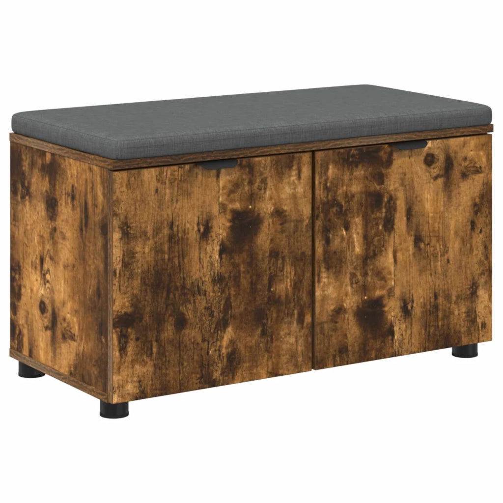 Panca per ingresso con porta Quercia Affumicata 80 x 38 x 46 cm