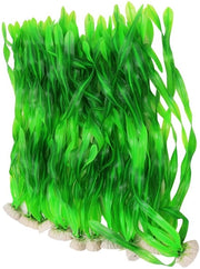 Set di piante artificiali per acquario da 10 - Piante in PVC resistenti - Decorazione per acquari dolci e salati - Sicure per i pesci - 35cm di altezza - Decorazione per acquario