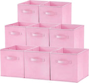 Contenitori di archiviazione cubici da 11 pollici - Opvougbile - Medio - Set da 8 - Rosa