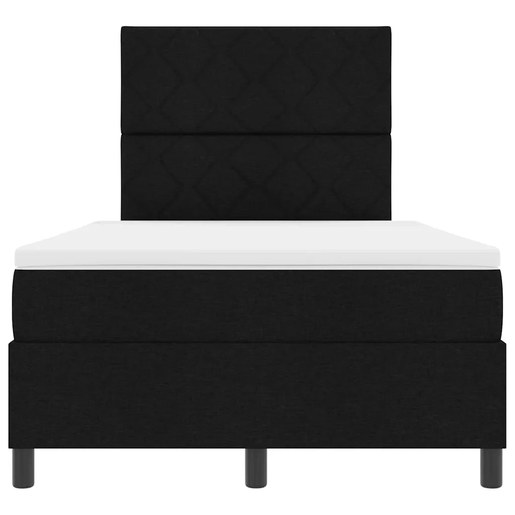 Letto a molle con materasso con led Nero 120 x 190 cm Tessuto 3342930