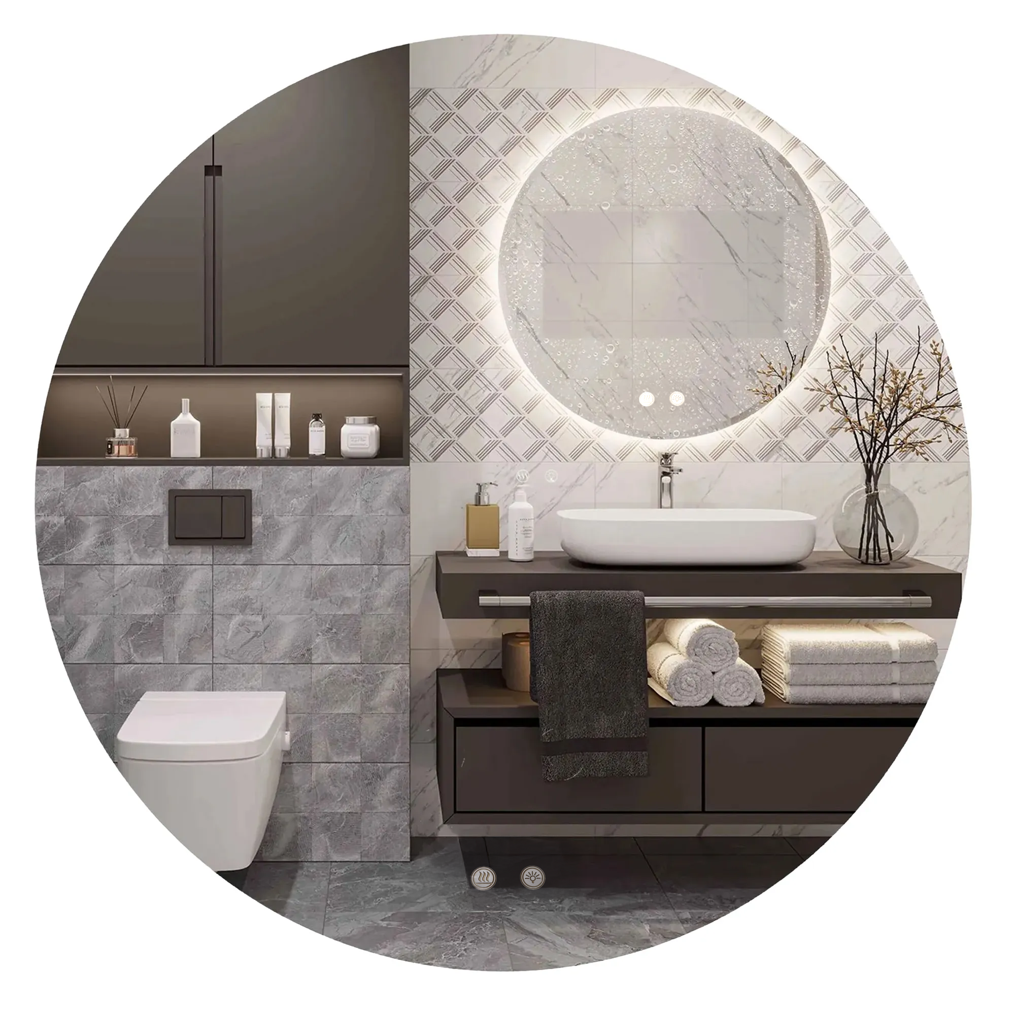 Specchio Led 80cm Hzj080