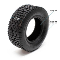 2x copertoni 2x camere d’aria per trattorini tosaerba 15x6.00-6 4PR Valvola angolare