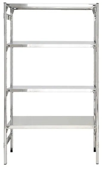 Scaffalatura in acciaio inox per settore freschi cm. 90x50x180h