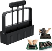 1 pezzo - grondpers per semi - bloccatore di terra manuale - bloccaggio di terra manuale - bloccatore di terra manuale - attrezzo per piante - nero