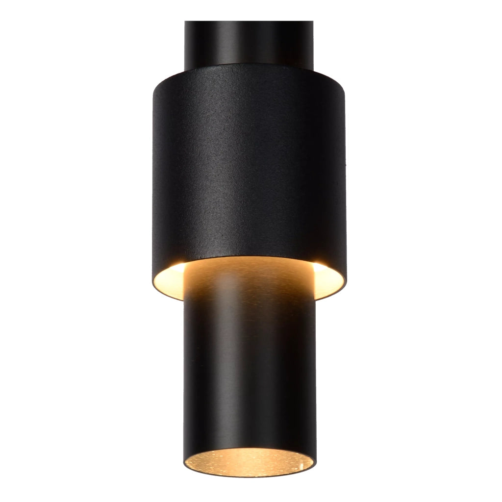 Lampada a sospensione Lucide Margary LED 3 luci nera