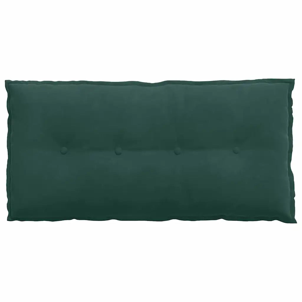 Cuscino per Schiena Verde Scuro 100 x 50 cm Tessuto in Cords 42014763