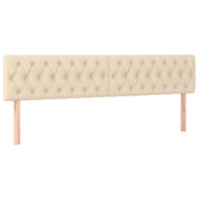 Testiera | Testata Crema 180x7x78/88 cm in Tessuto