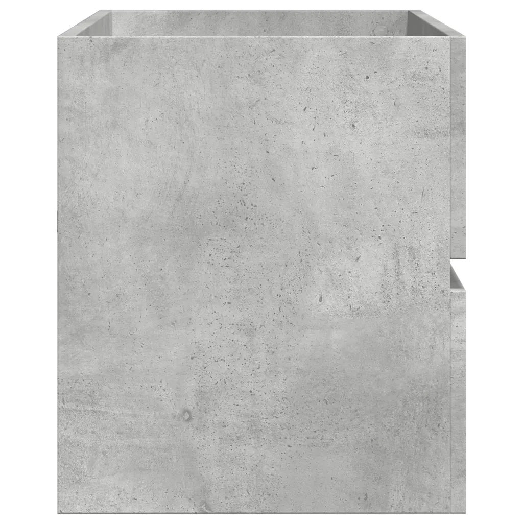 Mobile Lavabo Grigio Cemento 100x38,5x45cm in Legno Multistrato