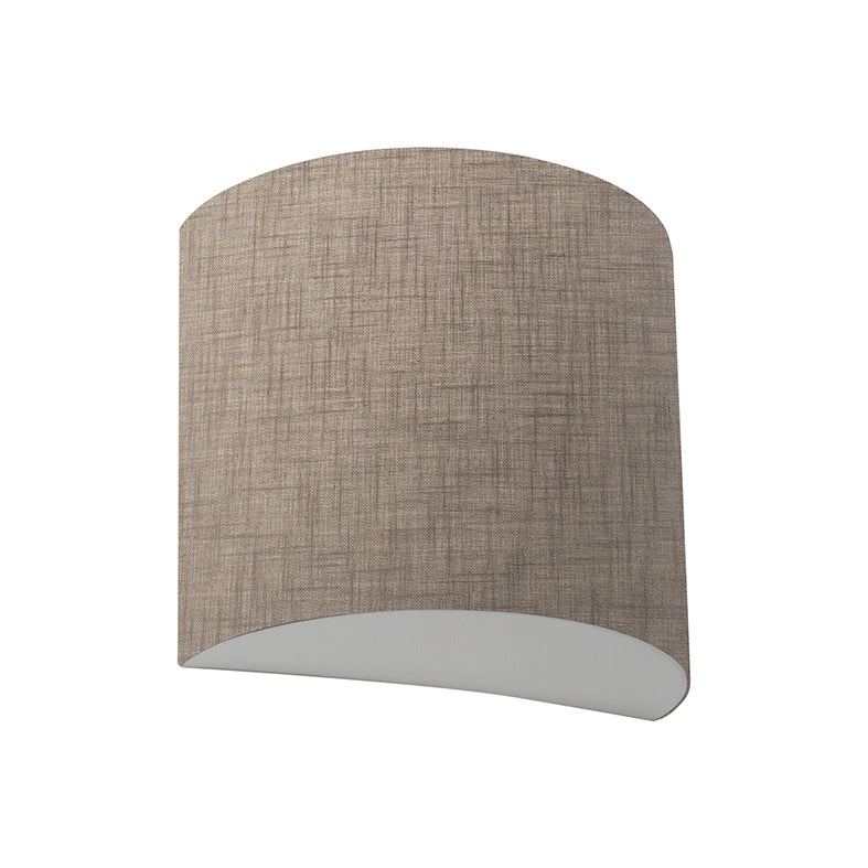 Applique Vivien con Paralume in Tessuto Avorio - Attacco E27 IP20 75W - Lampada da Parete Elegante - Rossini Group