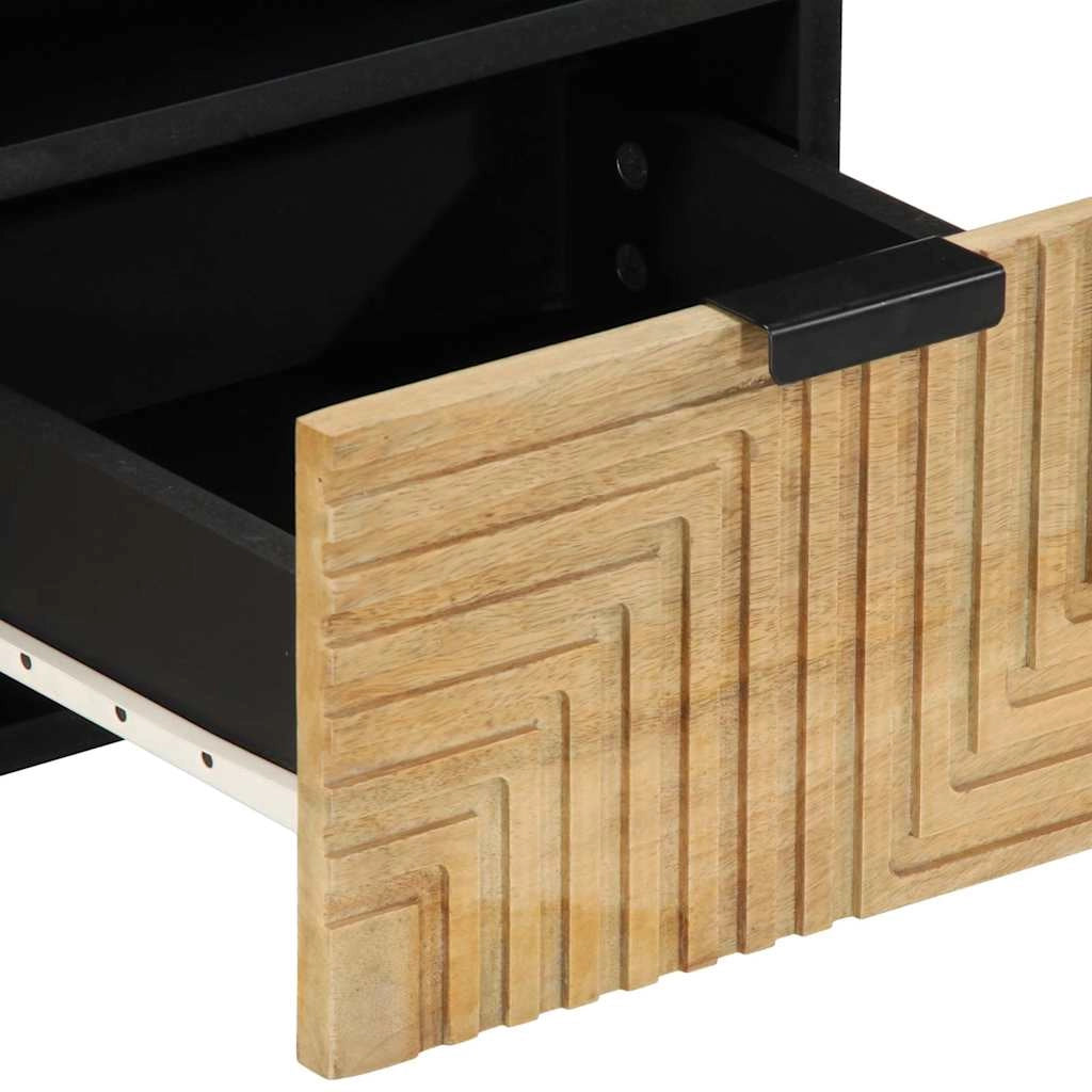 Mobile porta TV moderno con ampio spazio di archiviazione 70 x 33 x 46 cm in legno di mango marrone 02_0057736