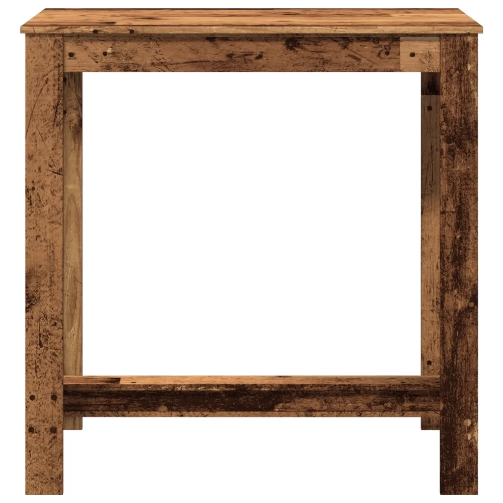 Tavolo da Bar Legno Antico 102x50x103,5 cm in Legno Multistrato