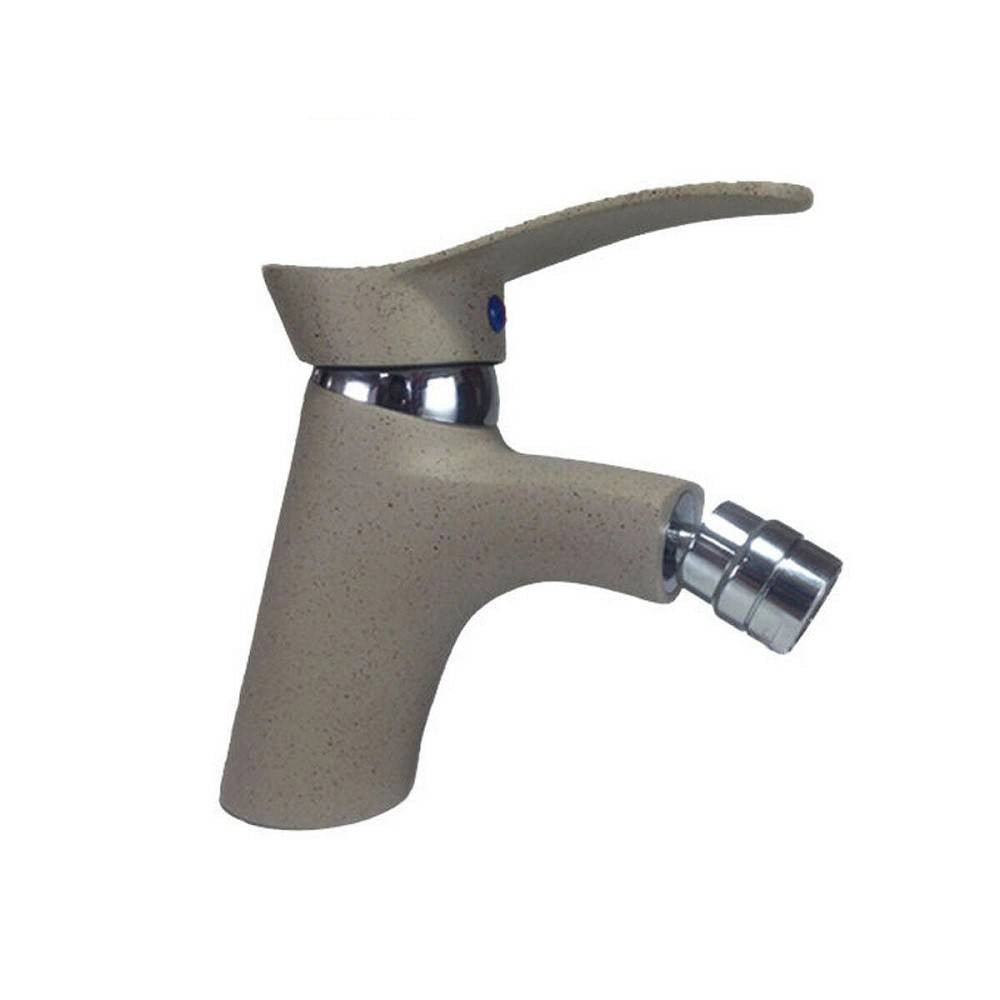 Trade Shop - Rubinetto Miscelatore Cromato Casa Bagno Bidet Pietra Kit Montaggio Tappo Jh8099 -