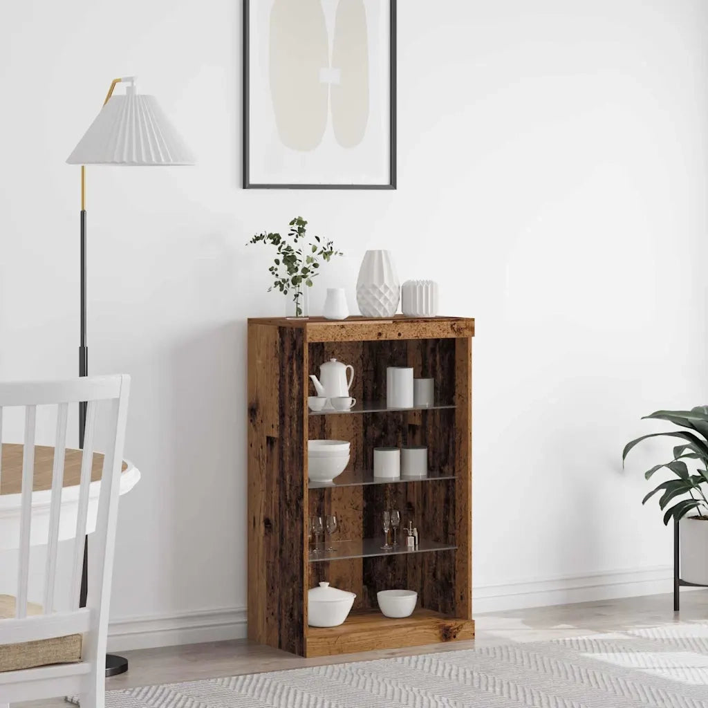 Credenza-Buffet-Armadio da cucina Legno vecchio 60.5 x 37 x 100 cm Legno multistrato