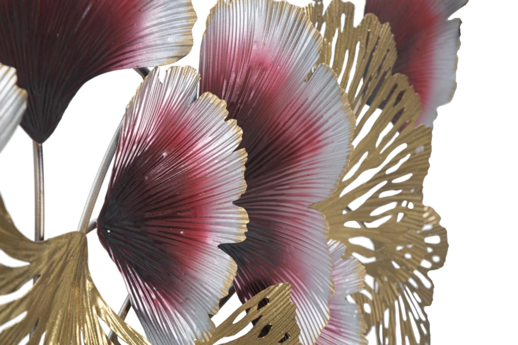 Pannello Decorativo Floreale in Metallo -B- cm 117,5x5x54