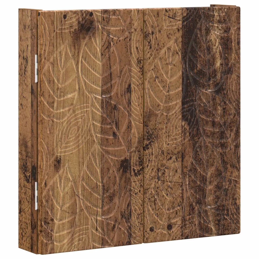 Armadio per Dartboard DELFT Legno antico 52,5 x 10,5 x 53,5 cm 897113