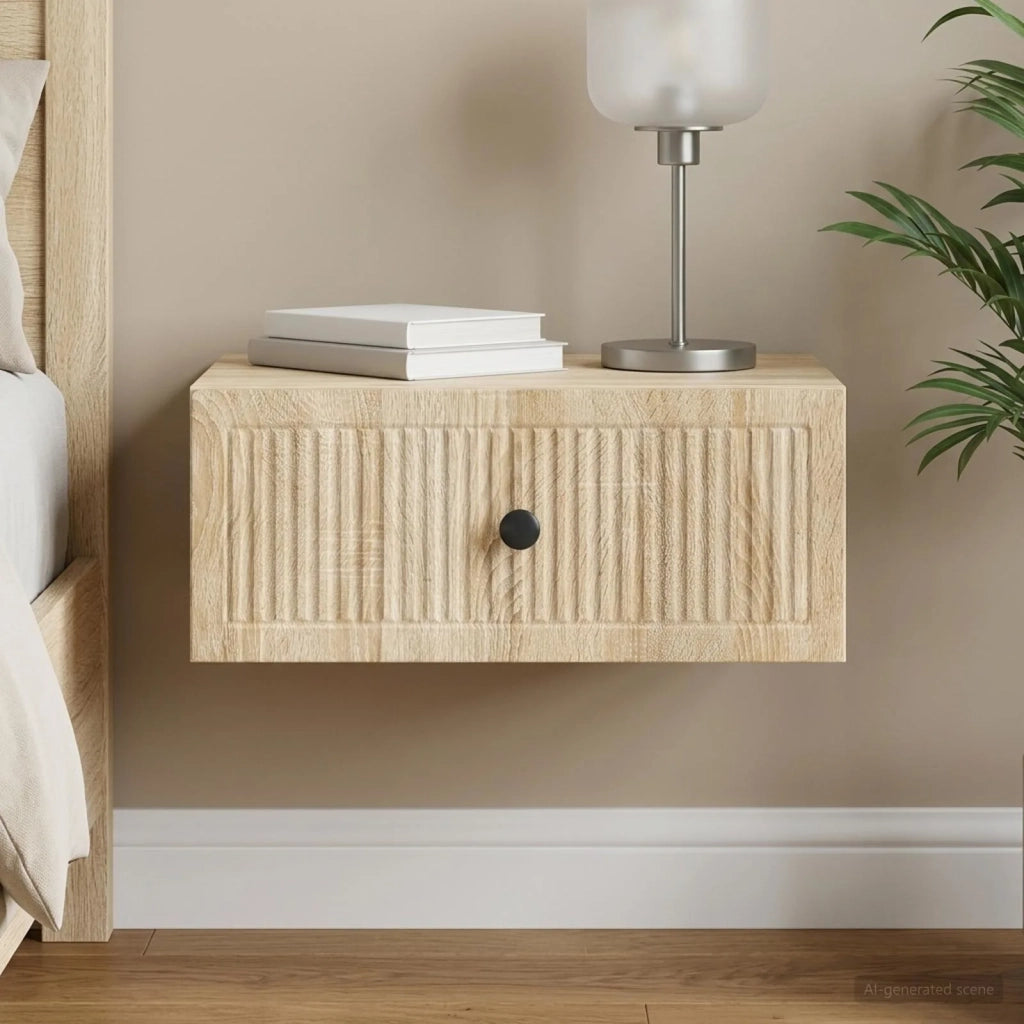 Armadio da Notte con cassetto Rovere Sonoma 49 x 34,5 x 20 cm 897939