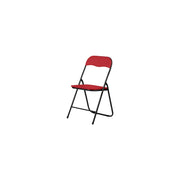 SEDIA PIEGHEVOLE POLO NERO/ROSSO- 6,0 pz