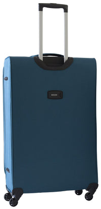 Trolley Valigia Grande Morbida in Poliestere 4 Ruote TSA Ravizzoni Gin Tonic Blu